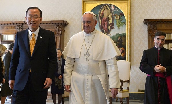Ban Ki-moon, Pope Francis